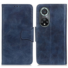 Coque Portefeuille Livre Cuir Etui Clapet M02L pour Huawei Honor 50 Pro 5G Bleu