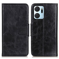 Coque Portefeuille Livre Cuir Etui Clapet M02L pour Huawei Honor X7a Noir