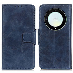 Coque Portefeuille Livre Cuir Etui Clapet M02L pour Huawei Honor X9a 5G Bleu