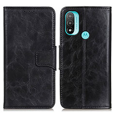 Coque Portefeuille Livre Cuir Etui Clapet M02L pour Motorola Moto E20 Noir