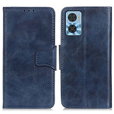 Coque Portefeuille Livre Cuir Etui Clapet M02L pour Motorola Moto E22i Bleu