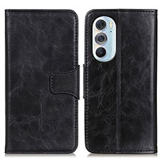 Coque Portefeuille Livre Cuir Etui Clapet M02L pour Motorola Moto Edge 30 Pro 5G Noir