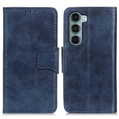 Coque Portefeuille Livre Cuir Etui Clapet M02L pour Motorola Moto Edge S30 5G Bleu