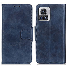 Coque Portefeuille Livre Cuir Etui Clapet M02L pour Motorola Moto Edge X30 Pro 5G Bleu