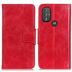 Coque Portefeuille Livre Cuir Etui Clapet M02L pour Motorola Moto G Play (2023) Rouge