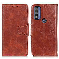 Coque Portefeuille Livre Cuir Etui Clapet M02L pour Motorola Moto G Pure Marron