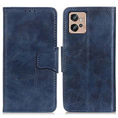 Coque Portefeuille Livre Cuir Etui Clapet M02L pour Motorola Moto G32 Bleu