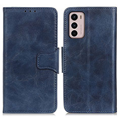 Coque Portefeuille Livre Cuir Etui Clapet M02L pour Motorola Moto G42 Bleu