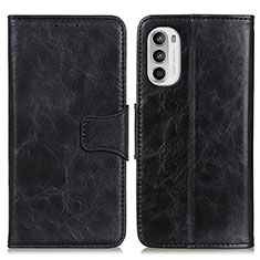 Coque Portefeuille Livre Cuir Etui Clapet M02L pour Motorola Moto G71s 5G Noir