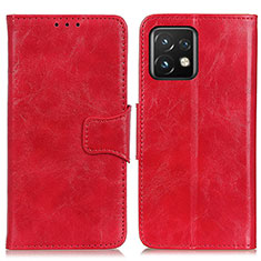 Coque Portefeuille Livre Cuir Etui Clapet M02L pour Motorola Moto X40 5G Rouge