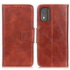 Coque Portefeuille Livre Cuir Etui Clapet M02L pour Nokia C02 Marron