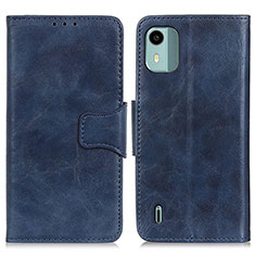 Coque Portefeuille Livre Cuir Etui Clapet M02L pour Nokia C12 Pro Bleu