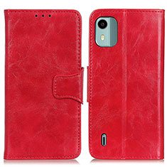 Coque Portefeuille Livre Cuir Etui Clapet M02L pour Nokia C12 Pro Rouge