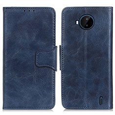 Coque Portefeuille Livre Cuir Etui Clapet M02L pour Nokia C20 Plus Bleu