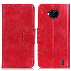 Coque Portefeuille Livre Cuir Etui Clapet M02L pour Nokia C20 Plus Rouge