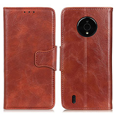 Coque Portefeuille Livre Cuir Etui Clapet M02L pour Nokia C200 Marron