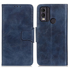 Coque Portefeuille Livre Cuir Etui Clapet M02L pour Nokia C22 Bleu