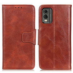 Coque Portefeuille Livre Cuir Etui Clapet M02L pour Nokia C32 Marron