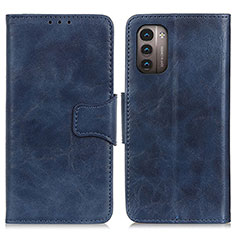 Coque Portefeuille Livre Cuir Etui Clapet M02L pour Nokia G11 Bleu