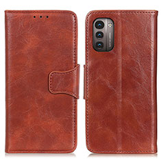 Coque Portefeuille Livre Cuir Etui Clapet M02L pour Nokia G11 Marron