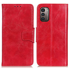 Coque Portefeuille Livre Cuir Etui Clapet M02L pour Nokia G11 Rouge