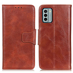 Coque Portefeuille Livre Cuir Etui Clapet M02L pour Nokia G22 Marron