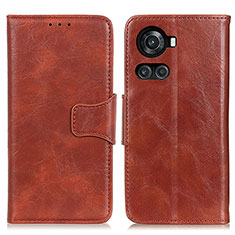 Coque Portefeuille Livre Cuir Etui Clapet M02L pour OnePlus 10R 5G Marron