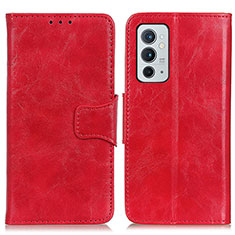 Coque Portefeuille Livre Cuir Etui Clapet M02L pour OnePlus 9RT 5G Rouge