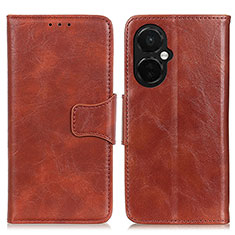 Coque Portefeuille Livre Cuir Etui Clapet M02L pour OnePlus Nord CE 3 Lite 5G Marron