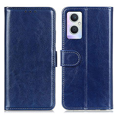 Coque Portefeuille Livre Cuir Etui Clapet M02L pour OnePlus Nord N20 5G Bleu