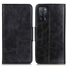 Coque Portefeuille Livre Cuir Etui Clapet M02L pour Oppo A53s 5G Noir