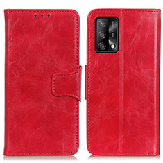 Coque Portefeuille Livre Cuir Etui Clapet M02L pour Oppo A74 4G Rouge