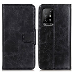 Coque Portefeuille Livre Cuir Etui Clapet M02L pour Oppo A94 5G Noir