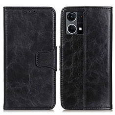 Coque Portefeuille Livre Cuir Etui Clapet M02L pour Oppo F21 Pro 4G Noir