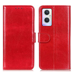 Coque Portefeuille Livre Cuir Etui Clapet M02L pour Oppo F21s Pro 5G Rouge