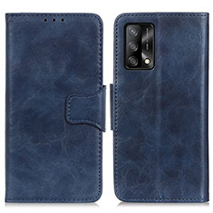 Coque Portefeuille Livre Cuir Etui Clapet M02L pour Oppo Reno6 Lite Bleu