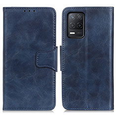 Coque Portefeuille Livre Cuir Etui Clapet M02L pour Realme 8 5G Bleu