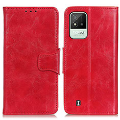 Coque Portefeuille Livre Cuir Etui Clapet M02L pour Realme C11 (2021) Rouge