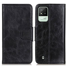 Coque Portefeuille Livre Cuir Etui Clapet M02L pour Realme C20 Noir