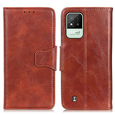 Coque Portefeuille Livre Cuir Etui Clapet M02L pour Realme C20A Marron