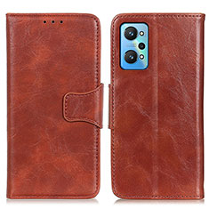 Coque Portefeuille Livre Cuir Etui Clapet M02L pour Realme GT Neo 3T 5G Marron