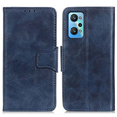 Coque Portefeuille Livre Cuir Etui Clapet M02L pour Realme GT Neo2 5G Bleu