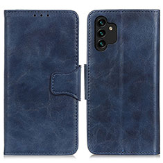 Coque Portefeuille Livre Cuir Etui Clapet M02L pour Samsung Galaxy A04s Bleu