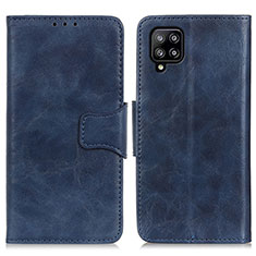 Coque Portefeuille Livre Cuir Etui Clapet M02L pour Samsung Galaxy A22 4G Bleu