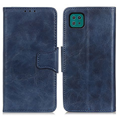 Coque Portefeuille Livre Cuir Etui Clapet M02L pour Samsung Galaxy A22s 5G Bleu