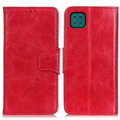 Coque Portefeuille Livre Cuir Etui Clapet M02L pour Samsung Galaxy A22s 5G Rouge