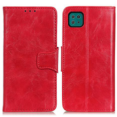 Coque Portefeuille Livre Cuir Etui Clapet M02L pour Samsung Galaxy F42 5G Rouge