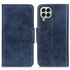 Coque Portefeuille Livre Cuir Etui Clapet M02L pour Samsung Galaxy M33 5G Bleu