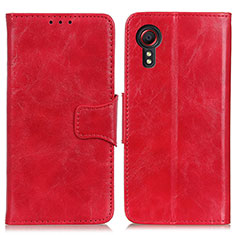 Coque Portefeuille Livre Cuir Etui Clapet M02L pour Samsung Galaxy XCover 5 SM-G525F Rouge