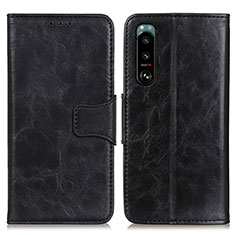 Coque Portefeuille Livre Cuir Etui Clapet M02L pour Sony Xperia 5 III Noir